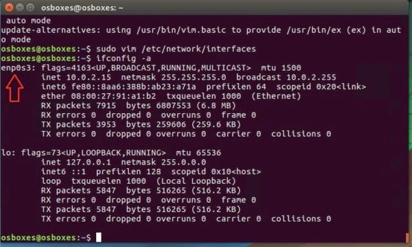 change from DHCP to Static IP Address