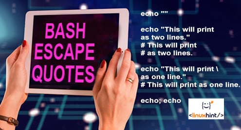 Bash escape quotes