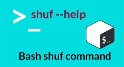 Bash shuf command