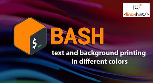 Bash text and background printing in different colors