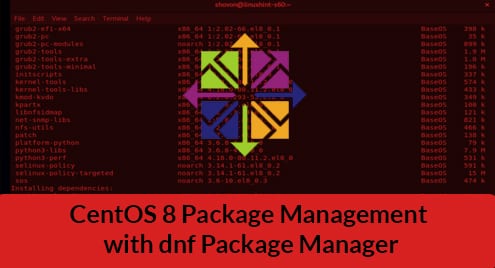 CentOS 8 Package Management with dnf Package Manager