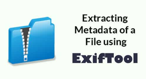 Extracting Metadata of a File using ExifTool