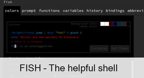 FISH – The helpful shell