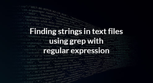 Finding strings in text files using grep with regular expression