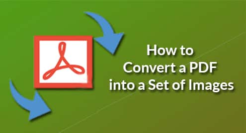 How to Convert a PDF into a Set of Images