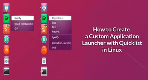 How to Create a Custom Application Launcher with Quicklist in Linux