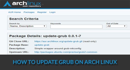 How to Update GRUB on Arch Linux