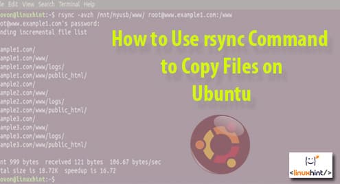 How to Use rsync Command to Copy Files on Ubuntu