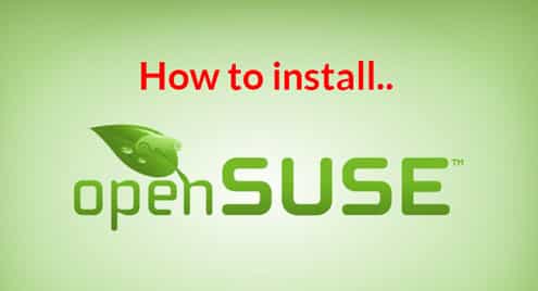 How to install OpenSUSE