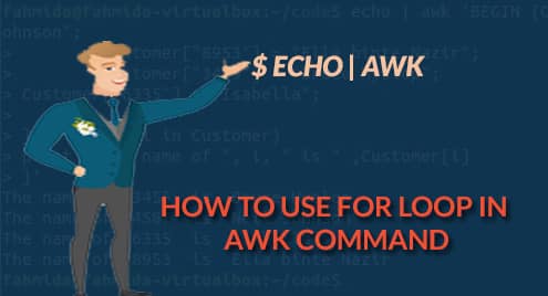 How to use for loop in awk command