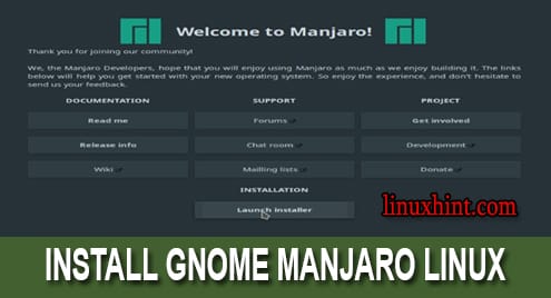 How to Install GNOME on Manjaro Linux