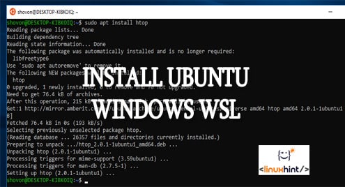 How to Install Ubuntu on Windows 10 WSL