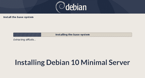 Installing Debian 10 Minimal Server