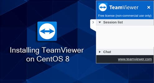 Installing TeamViewer on CentOS 8