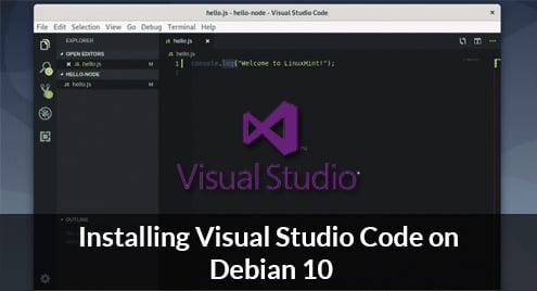 Installing Visual Studio Code on Debian 10