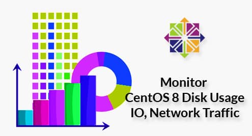 Monitor CentOS 8 Disk Usage, IO, Network Traffic