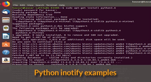 Python inotify examples