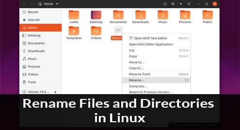 Rename Files and Directories in Linux