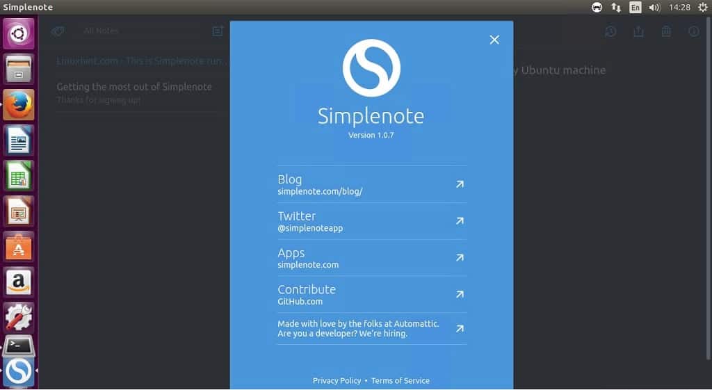 How to install Simplenote 1.0.8 on Ubuntu, Linux Mint, CentOS, RHEL