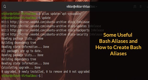 Some Useful Bash Aliases and How to Create Bash Aliases