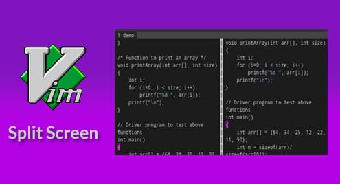 Vim Split Screen