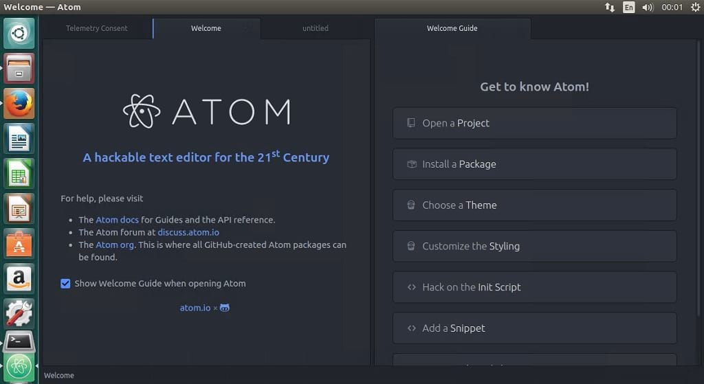 Atom 1.16.0 released – Install Atom Text Editor in Ubuntu