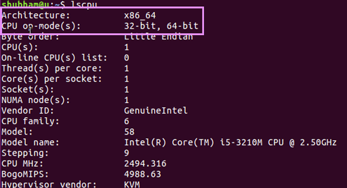 Check if your Linux System is 32 or 64 Bit?