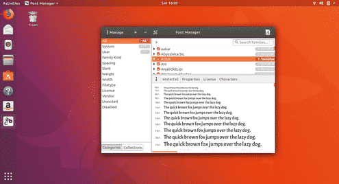 Best 20 Fonts for Ubuntu