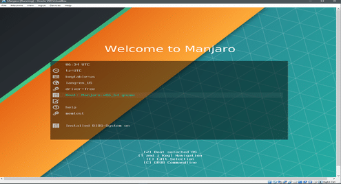 Install Manjaro Linux on VirtualBox