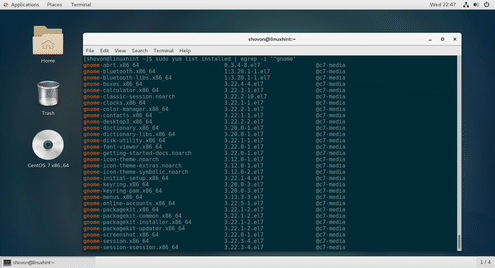 How to List Installed Packages on CentOS 7