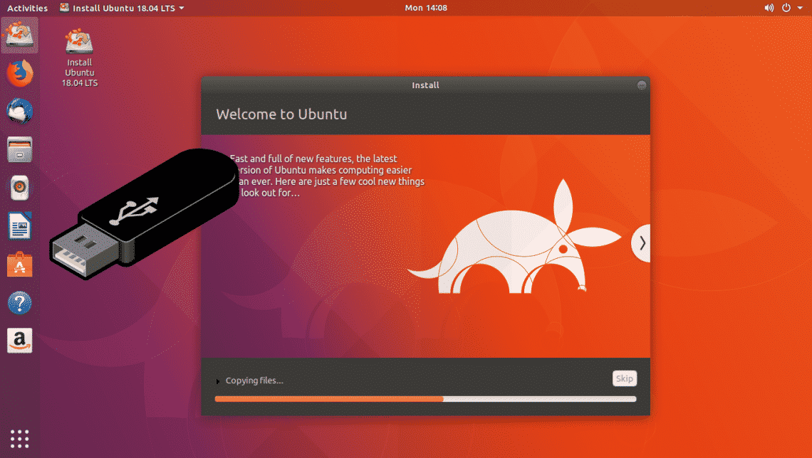 Run Ubuntu 18.04 From USB Stick