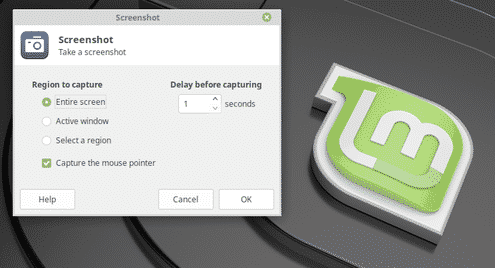 How to Take Screenshots on Linux Mint 19