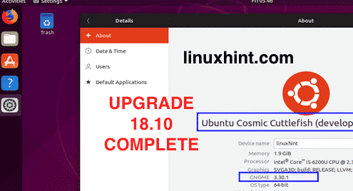 Upgrade Ubuntu 18.04 LTS to 18.10